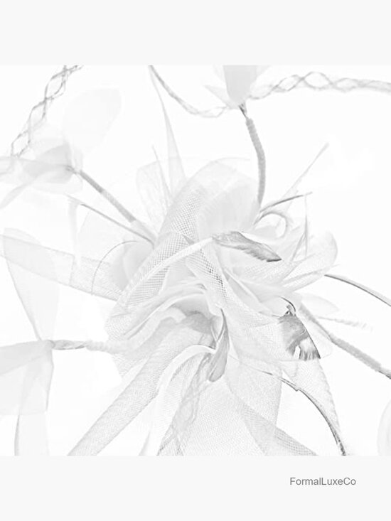 Mesh Floral Feather Fascinator Headband for Weddings Tea Parties